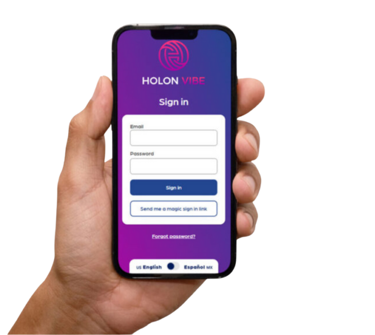 Holon Vibe Sign Up Screen